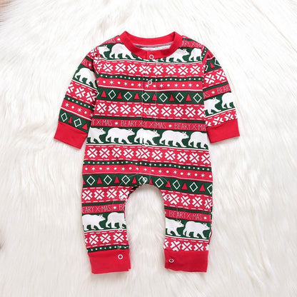 Infant Baby Boys Girls Christmas Santa Jumpsuit