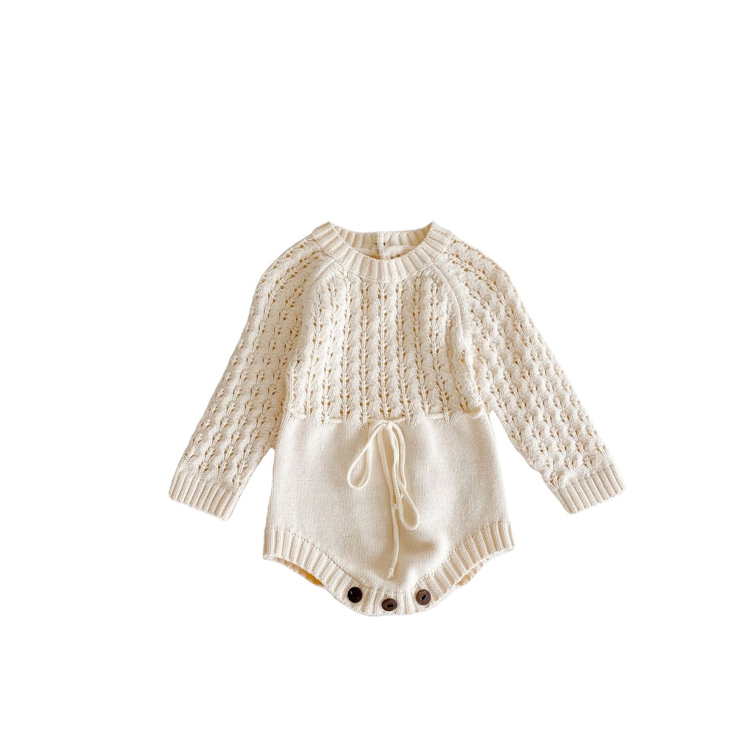 Baby Girl Knitted Hollow Long Sleeves Harpy Dress