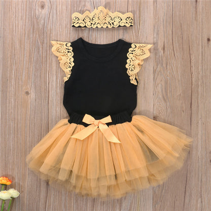 Summer Cute Baby Girl Pure Cotton Casual Clothing