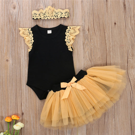 Summer Cute Baby Girl Pure Cotton Casual Clothing