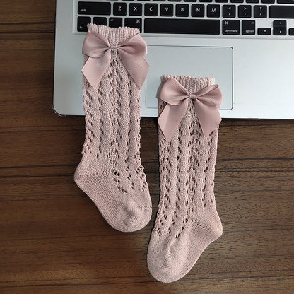 Cute Girls Knee High & Non-slip Newborn Infant Long Socks