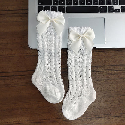 Cute Girls Knee High & Non-slip Newborn Infant Long Socks