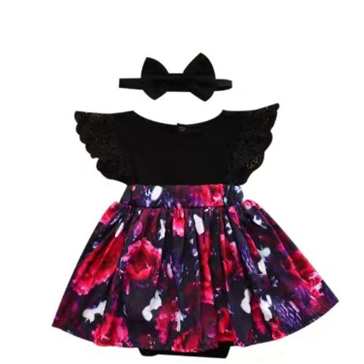 European Beauty Baby One-Piece Skirt Romper Summer