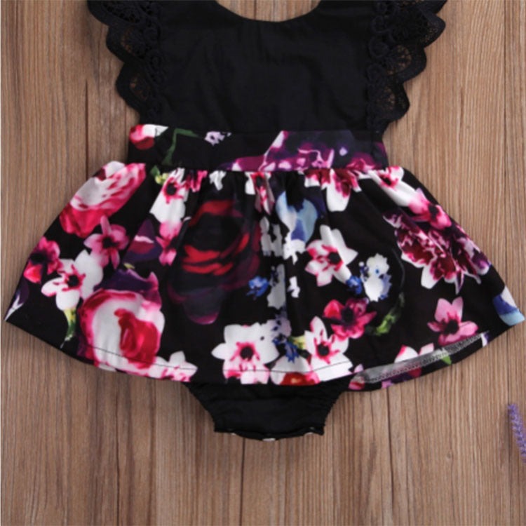 European Beauty Baby One-Piece Skirt Romper Summer