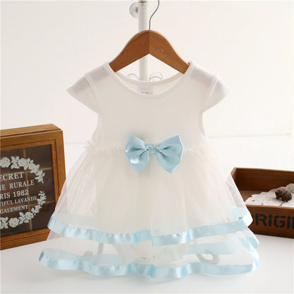 Princess Dress Baby Girl Long Sleeved Cotton Triangle Romper Summer Dress