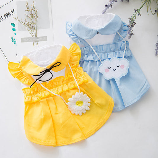 Teddy Pet Cat Vest Skirt