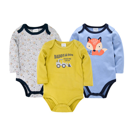 Three-Piece Romper Cartoon Baby One-Piece