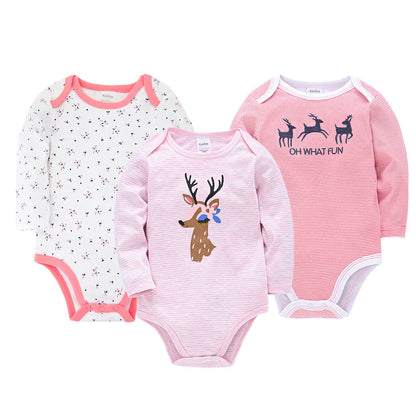 Three-Piece Romper Cartoon Baby One-Piece