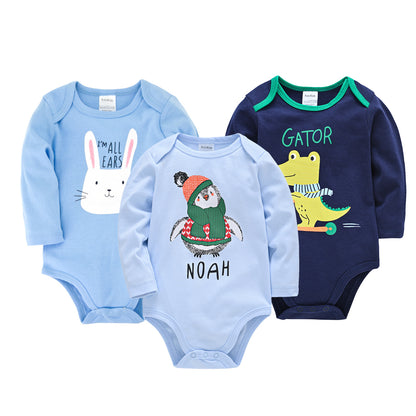 Three-Piece Romper Cartoon Baby One-Piece