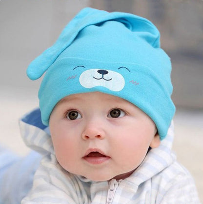 Animal Double Printting Cotton Knit Beanie Hats