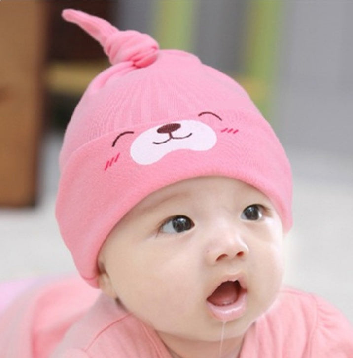 Animal Double Printting Cotton Knit Beanie Hats