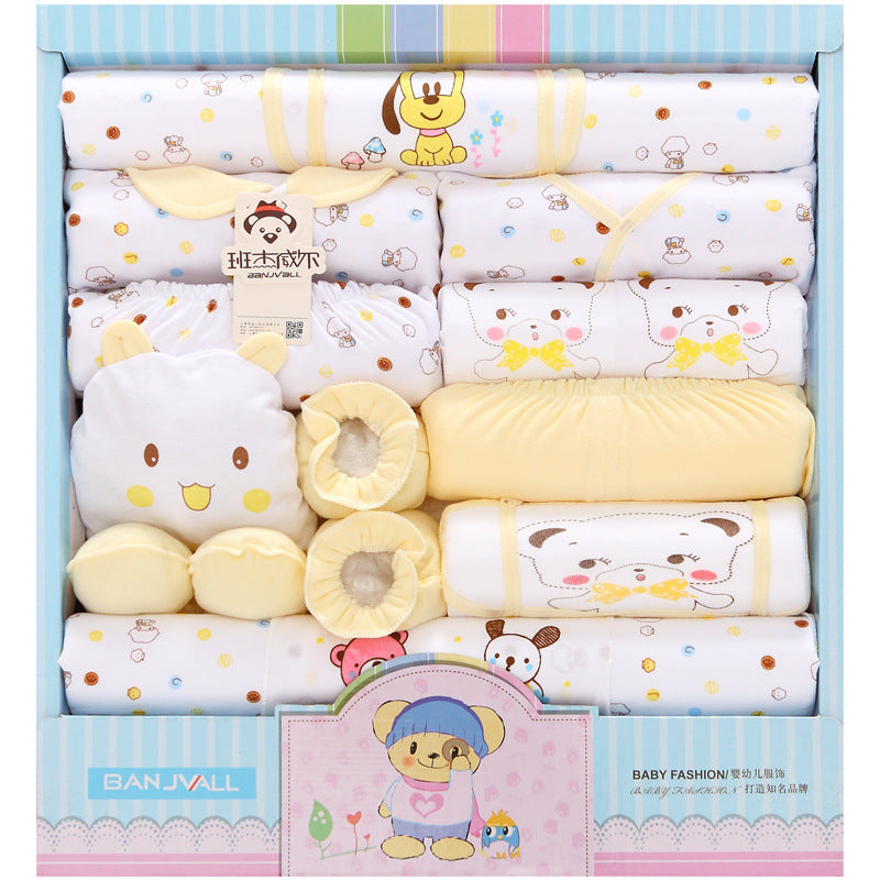 18-piece Cotton Newborn Gift Box Baby Clothes Set