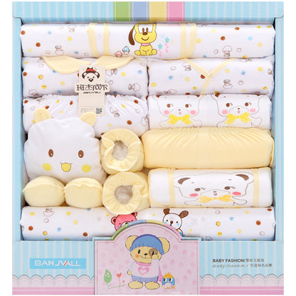 18-piece Cotton Newborn Gift Box Baby Clothes Set