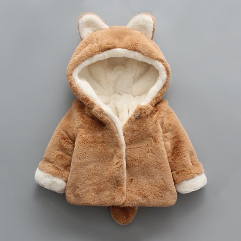 Winter Baby Girl's Plush Coat