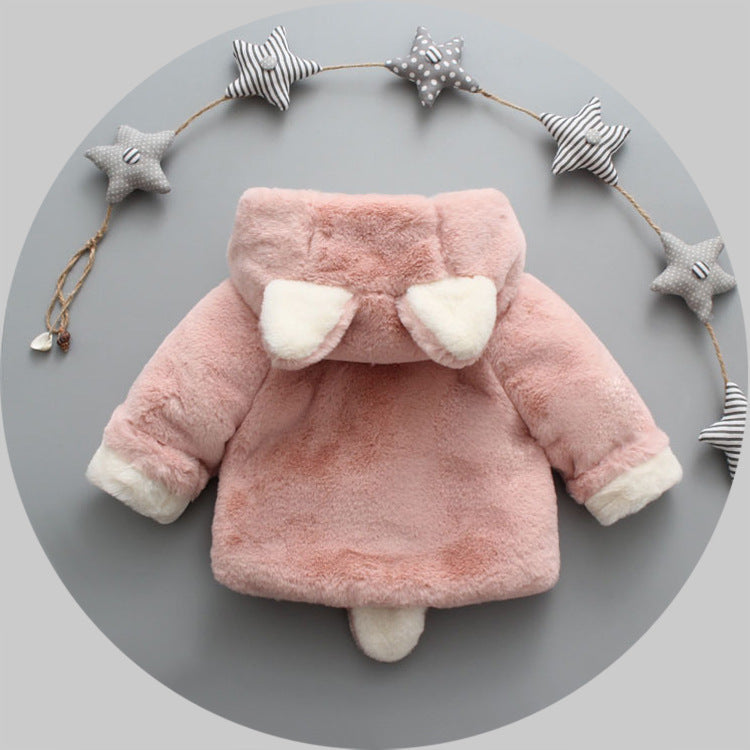 Winter Baby Girl's Plush Coat