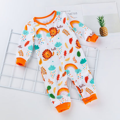 Baby girl romper with long sleeves