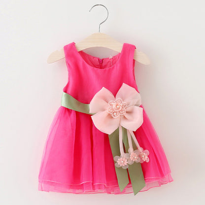 Foreign children new summer sleeveless dress baby girls