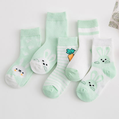 Cotton Breathable Boy and Girl Baby Socks