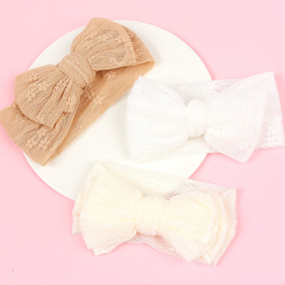 Baby Polyester Double Layer Bow Hair Band