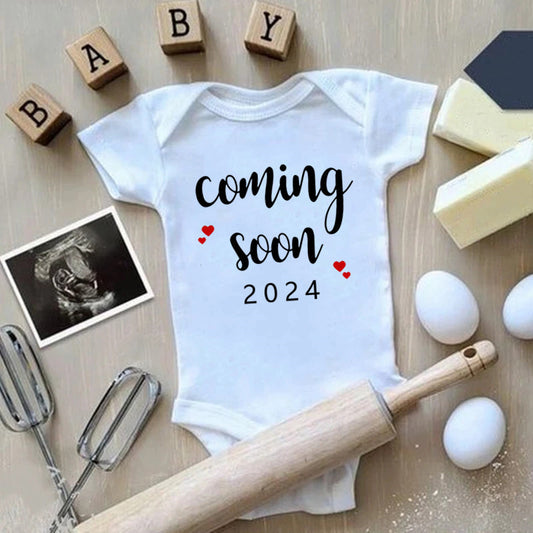 Announced Pregnancy 2024 Newborn Baby Onesie