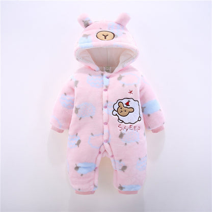 Infant Thickened One-Piece Romper Winter