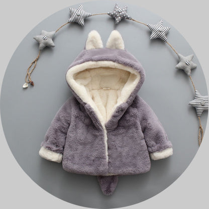 Winter Baby Girl's Plush Coat