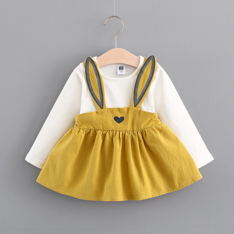 Autumn Korean Girl Cute Rabbit Dress