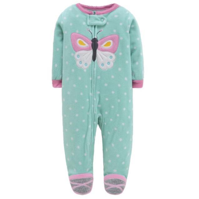 Spring Baby Girl Fleece Rompers