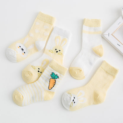 Cotton Breathable Boy and Girl Baby Socks