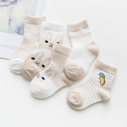 Cotton Breathable Boy and Girl Baby Socks