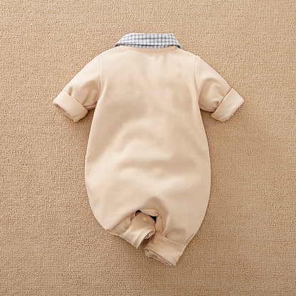 Khaki/Grey Two Outer Clothing Newborn Clothing Crawl