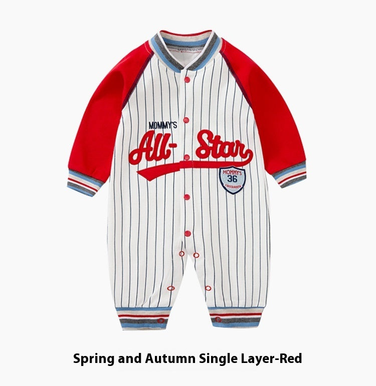 Baby Jumpsuits Long Sleeve Baseball