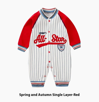 Baby Jumpsuits Long Sleeve Baseball