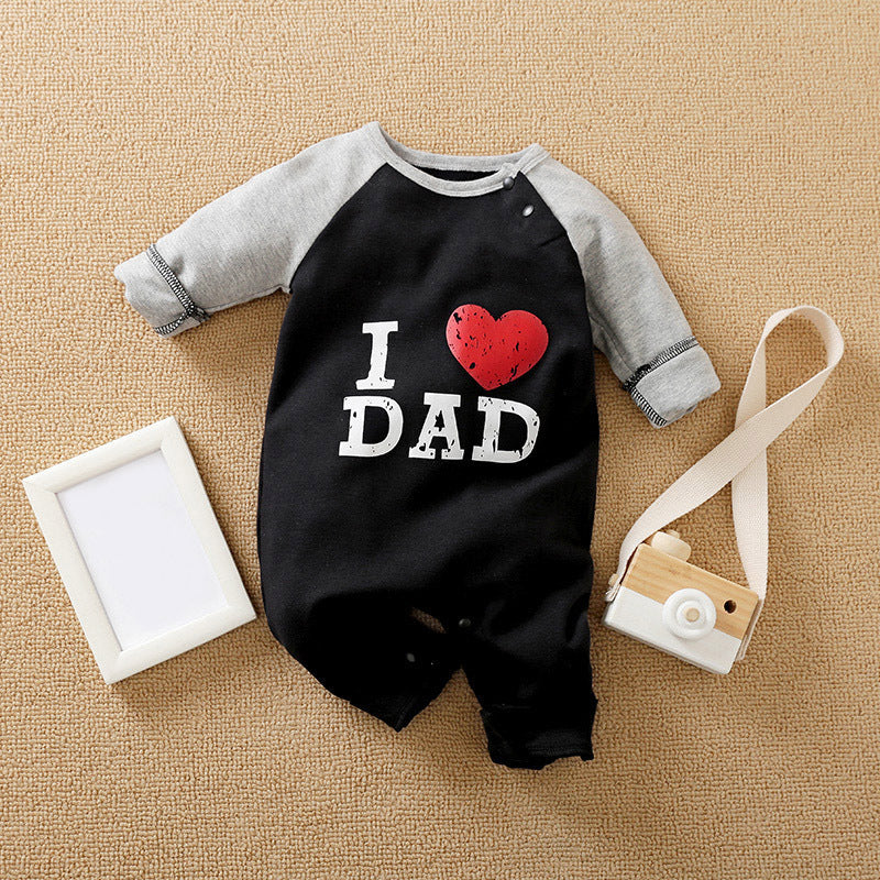 Love Parents Printed Baby Jumpsuit