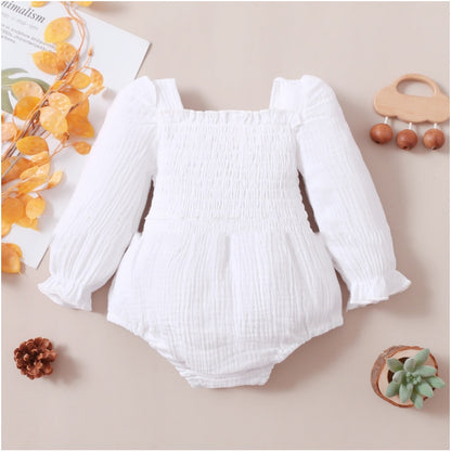 Children's Double-sided Wrinkle Three-color Romper Suit