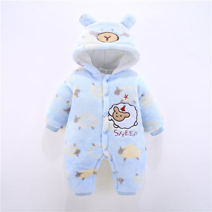 Infant Thickened One-Piece Romper Winter