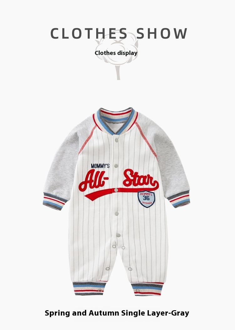 Baby Jumpsuits Long Sleeve Baseball