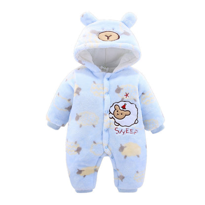 Infant Thickened One-Piece Romper Winter