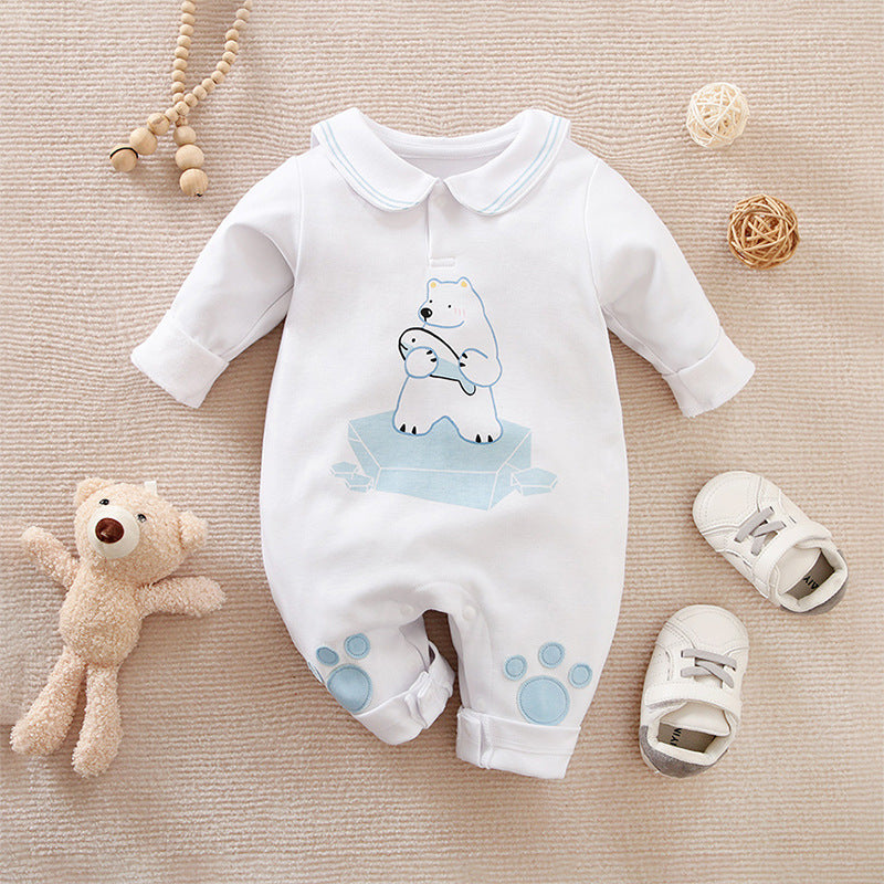 Spring Baby Cute Printed Jumpsuit