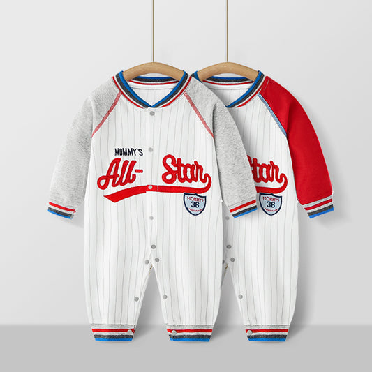 Baby Jumpsuits Long Sleeve Baseball