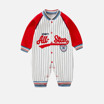 Baby Jumpsuits Long Sleeve Baseball