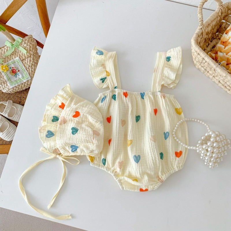 Summer New Baby Jumpsuit Sling Romper