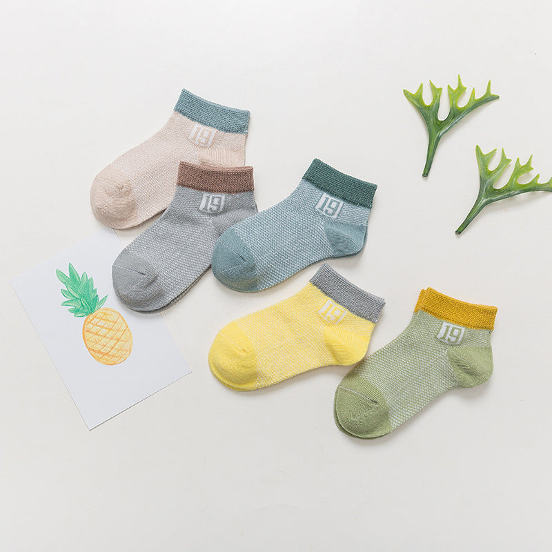 Cotton Breathable Boy and Girl Baby Socks