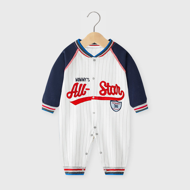 Baby Jumpsuits Long Sleeve Baseball